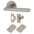 Satin Nickel Latch Door Handles on Rose Pack - Sophia Range