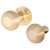 Marcus Polished Brass Reeded Rim Door Knob - 60mm Rose Diameter