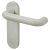 Diamond White Nylon Steel Core Safety Latch Door Handles - Paris Range - 165 x 46mm