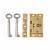 Cut Box Lock - 51 x 30mm - Polished Brass