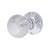 Marcus Polished Chrome Reeded Mortice Door Knob - 59mm Rose Diameter