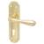 Polished Brass Keyhole Lock Door Handles - Genoa Range - 168 x 45mm