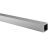 Floor to Ceiling Toilet Cubicle Post - 3000mm Length - Satin Anodised Aluminium