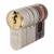 3 Star Sold Secure 6 Pin Fortress 45mm Euro Single Cylinder - 35 + 10mm - Sat Nickel/Pol Brass