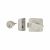 Deadlocking Nightlatch - 40mm Backset - Silver Case/Satin Chrome Cylinder