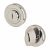 Brass Bathroom Turn & Release - 50mm Diameter - Oval - Polished Chrome