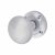 Satin Chrome Victorian Mortice Door Knob - 57mm Rose Diameter