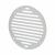 Circular Slotted Vent - 152 x 152mm - 6212mm² Free Air Flow - Satin Aluminium