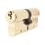 5 Pin 80mm Euro Double Cylinder - 40 + 40mm - Polished Brass - Keyed to Differ