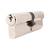5 Pin 100mm Euro Double Cylinder - 50 + 50mm - Polished Nickel - Keyed to Differ