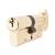 5 Pin 70mm Euro Thumbturn Cylinder - 35mm Turn + 35mm - Pol Brass - Keyed to Differ