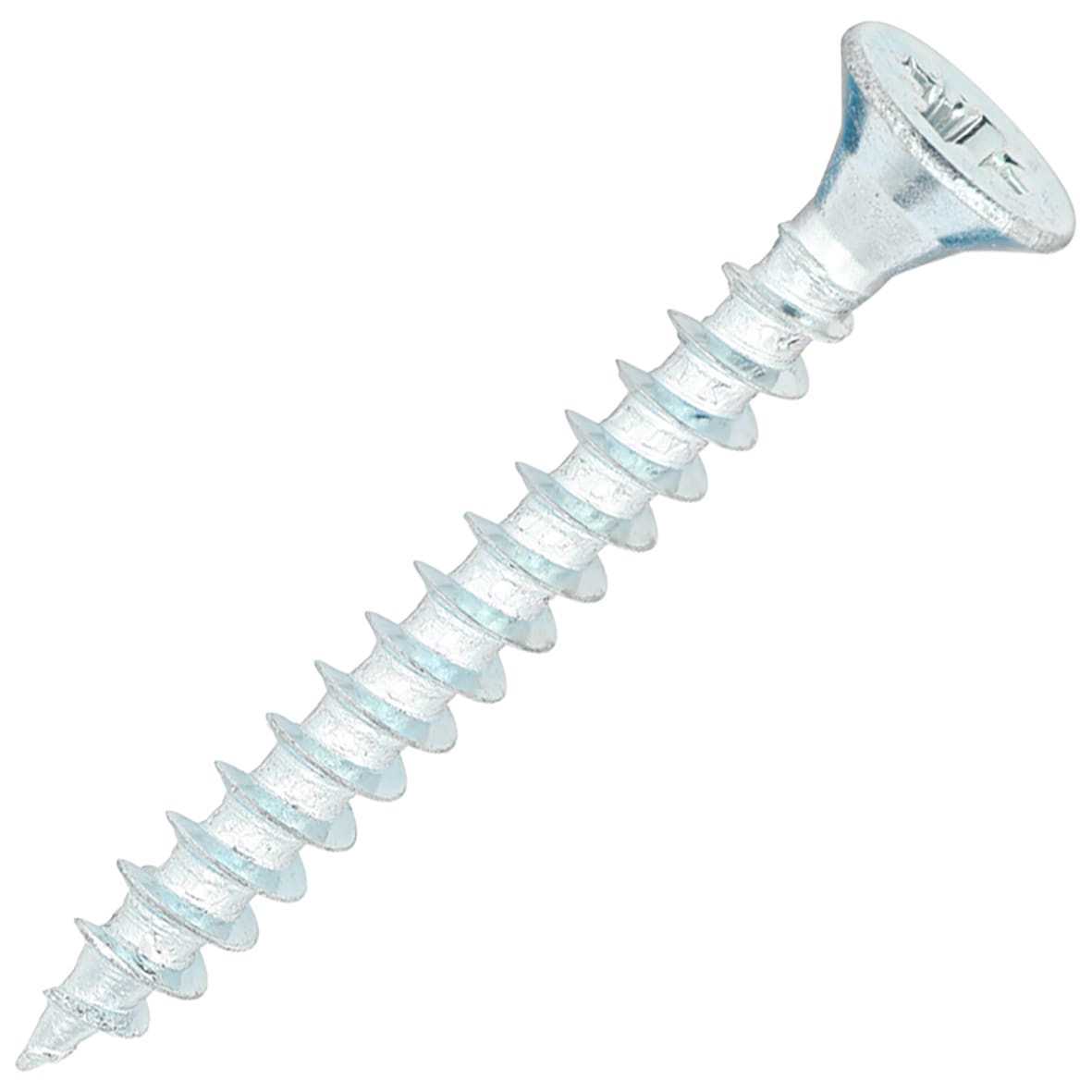 General Purpose Pozi Countersunk Chipboard Wood Screws - 4.0 x 35mm - Zinc Plated - Pk of 200