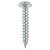 Twin Threaded Pozi Round Head Wood Screws - 6 x 3/4" - Zinc Plated - Pack of 200