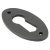 Oval Escutcheon - 51 x 31mm - Keyhole - Aged Bronze