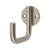 Single Coat Hook - 50 x 30mm - Satin Stainless Steel