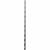 Single Slot Shelf Wall Upright - 1000mm Length - Silver