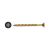 Classic Pozi Countersunk Wood Screws - 6.0 x 45mm - Yellow Zinc - Pack of 200
