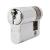 10 Pin 42mm Euro Single Cylinder - 32 + 10mm - Polished Chrome - Keyed Alike