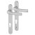Tokyo 1710RH/3370N uPVC Multipoint Door Handle - Short Plate - 92mm c/c - Silver