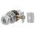 Polished Chrome Bala Hotel Bathroom Mortice Door Knobset - 65mm Rose Diameter