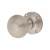 Marcus Satin Nickel Reeded Mortice Door Knob - 59mm Rose Diameter