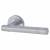 Satin Chrome Door Handles on Round Rose - Dakota Range