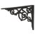 Vine Shelf Bracket - 245 x 195mm - Black