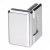 Glass to Glass Shower Hinge - 90°- 6-8mm Glass - Polished Chrome