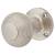 Satin Nickel Beehive Mortice Door Knob - 55mm Rose Diameter