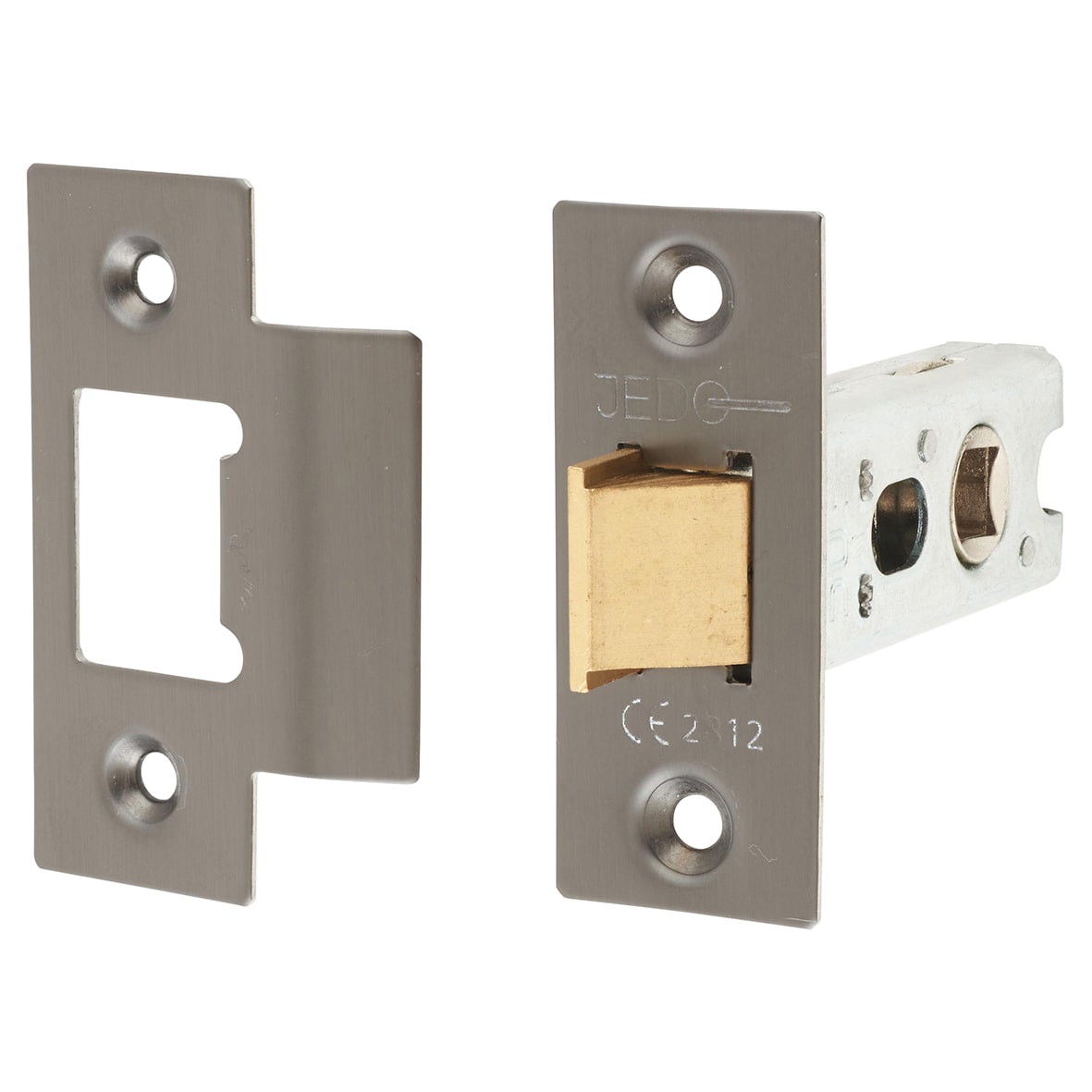 Heavy Duty Tubular Latch - 64mm Case - 44mm Backset - Square - Dark Bronze