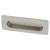 Rectangular Flush Cabinet Pull Handle - 106 x 39mm - Matt Chrome
