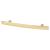 14mm Curved T-Bar Cabinet Pull Handle - 76mm Centres - Polished Brass
