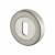 Sorrento Escutcheon - 53mm Diameter - Keyhole - Satin Chrome