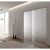 8mm Glass Double Pocket Door Kit - 125mm Finished Wall Thickness - 762 x 1981mm Door Size