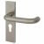 Satin Stainless Steel 19mm Return to Door Euro Lock Door Handles - Square - 47.5mm c/c