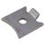 Standard Raised Bookcase Clip - Satin Chrome Plated - Pack of 10