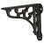 Scroll Shelf Bracket - 100 x 90mm - Black