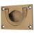 Flush Chest Drawer Cabinet Pull Handle - 75 x 45mm - Antique Brass