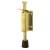 Foot Operated Door Holder - 140mm Closed Height - PVD Brass