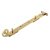 Cast Open Curl Casement Window Stay - 10"/250mm Length - Polished Brass