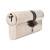 5 Pin 80mm Euro Double Cylinder - 35 + 45mm - Polished Nickel - Keyed to Differ