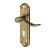 Marcus Antique Brass Keyhole Lock Door Handles - Sandown Range - 180 x 48mm