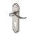 Marcus Satin Nickel Scroll Euro Lock Door Handles - Sandown Range - 180 x 48mm