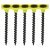 Collated Coarse Thread Drywall Screws - 3.5 x 50mm - Black Phosphate - Pack of 1000
