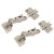 CLIP Top Cabinet Hinge Pack with 0mm Mounting Plates - 170° - Un-Sprung - Overlay - Pair