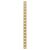 Flat Bookcase Strip - 1829 x 19mm - Polished Solid Brass