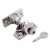 Locking Brighton Screw Pattern Sash Window Fastener - 57 x 22mm - Polished Chrome