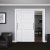 Double Wardrobe Top Sliding Door Fitting Pack - 45kg Max Door Weight