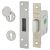 Heavy Duty:2007 5 Lever Deadlock - 76mm Case - 57mm Backset - Polished Stainless Steel