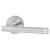 Satin Nickel/Polished Chrome Door Handles on Round Rose - Bella Range